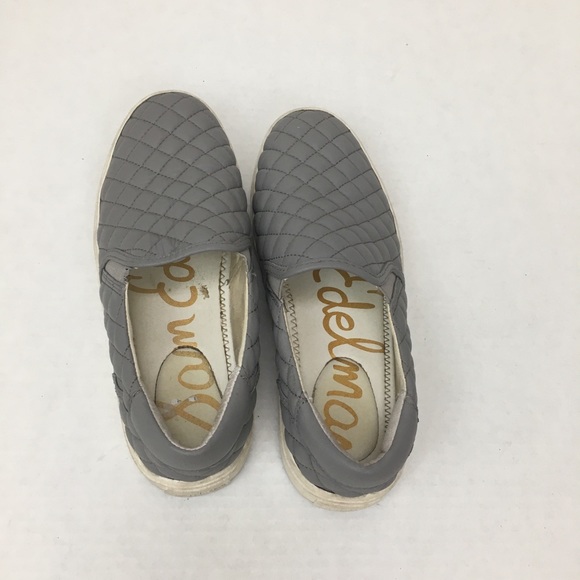 Sam Edelman Ezzie Grey Slip On Sneakers 8.5 - Picture 2 of 5